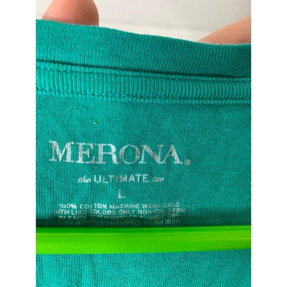 Merona Green Large Vneck - Picture 2 of 4
